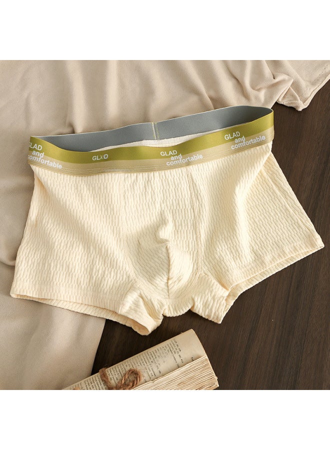 Direct Men's Underwear Cotton Breathable Waist Boxer Underwear Men's Solid Color Boys Boxer Pants A Generation Of Hair