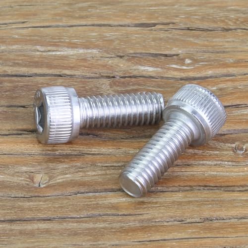 Sutemribor 35 Pieces M6 x 16mm Socket Head Cap Screws, Thread Pitch 1.0mm, Sutemribor M6 Screws, 304 Stainless Steel, Fully Threaded, Silver - Image 4