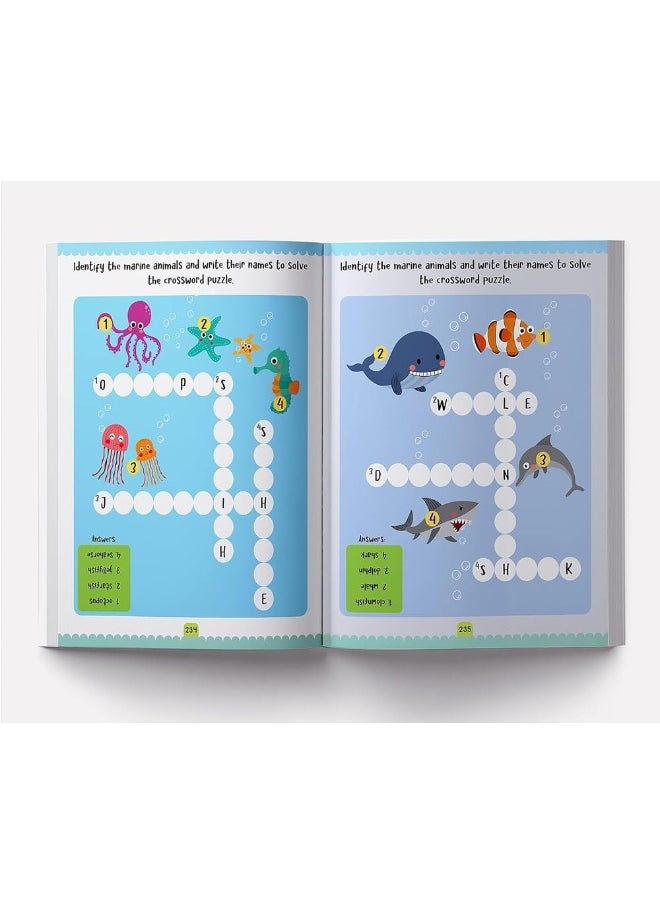 null - My Super Fun Kindergarten Activity Workbook for Children : Pattern Writing, Colors, Shapes, Numbers 1-10, Early Math, Alphabet, Brain Booster Activities, Following Directions - Image 1