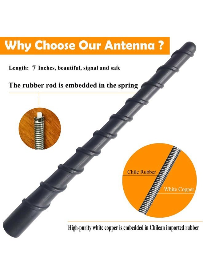 RooFox 7 Inch Antenna for Kia Sorento (2011-2024), Kia Soul (2010-2019), Kia Sportage (2005-2016), Kia Sorento Antenna, Flexible Rubber Antenna Replacement Mast for Kia Soul, Kia Sportage - Image 5