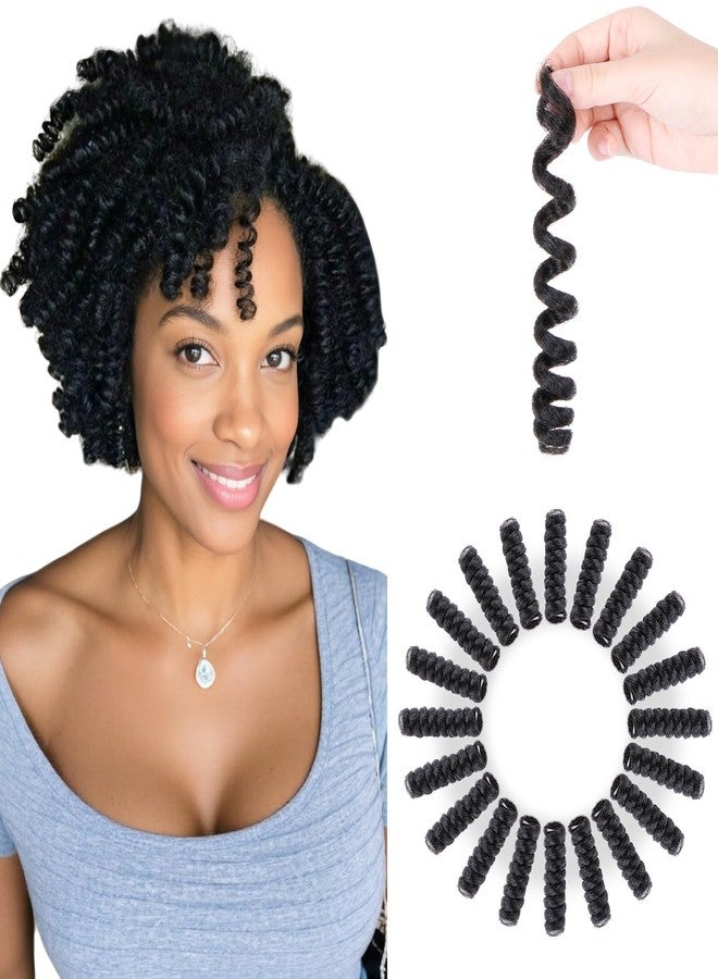 BECUS Crochet Hair for Black Women 3 Packs 20 Inch Jamaican Curly Crochet Braids Black Hair Extension Jumpy Wand Extensions(3*Packs 20'' #1B 16MM) - Image 1