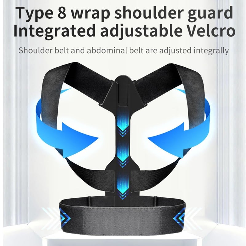 Luckam Posture Corrector for Men Women Teenagers Students, Vibration intelligent Reminder Back Brace Adjustable Detachable Back Straightener (LCD Style) - Image 4