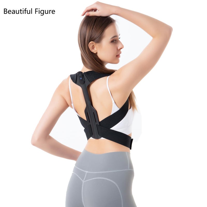 Luckam Posture Corrector for Men Women Teenagers Students, Vibration intelligent Reminder Back Brace Adjustable Detachable Back Straightener (LCD Style) - Image 5