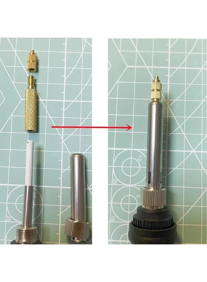 7Pc Heat Set Insert Soldering Iron Tip Kit M2 M3 M4 M5 M6 Brass Thread Inserts - Image 5