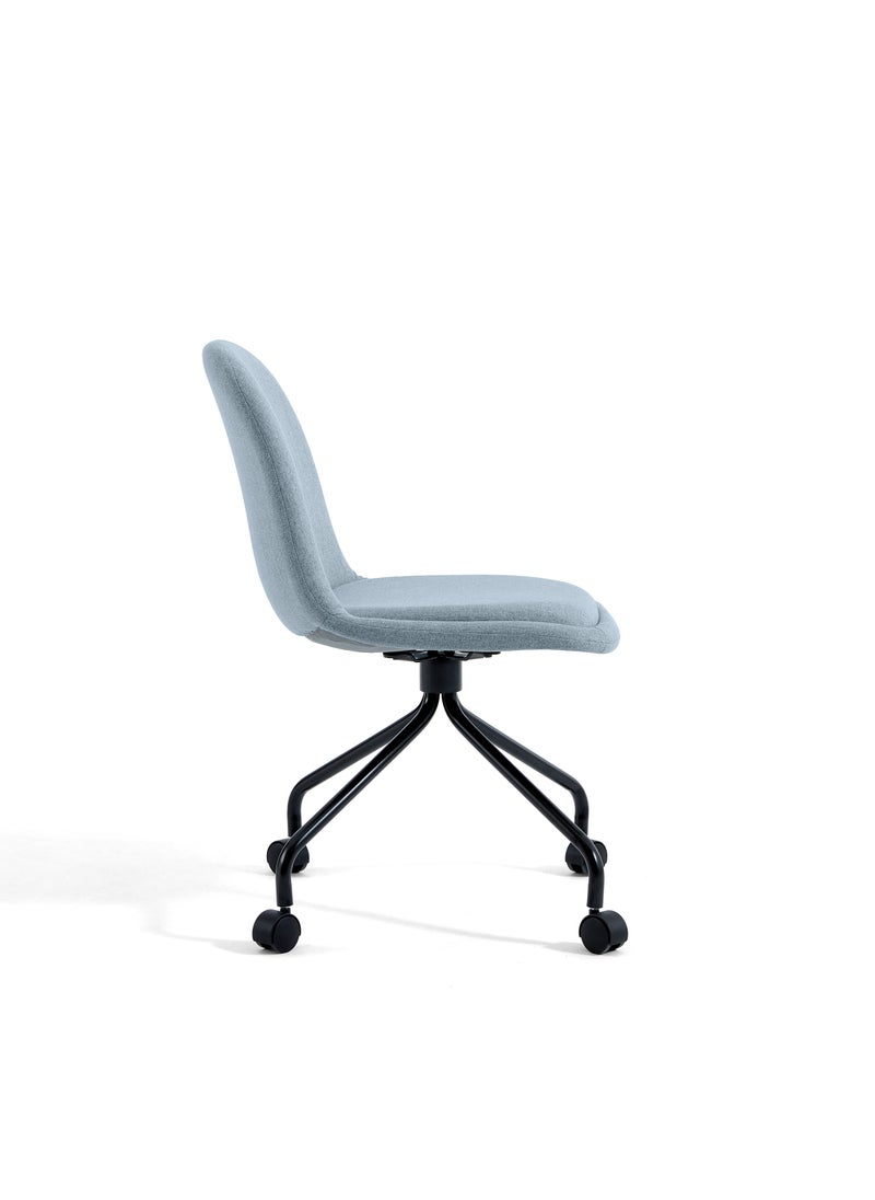 Rustic Desk Chair, Light Blue - LINSY