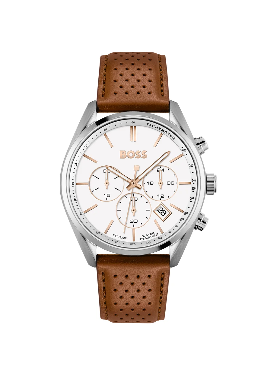 BOSS Champion Round Analog Watch