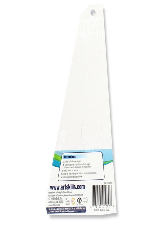 ArtSkills PA-1262 10" Easel Back Peel and Stick Poster & Project Stands, 6 Count, 10 Inch - Image 3