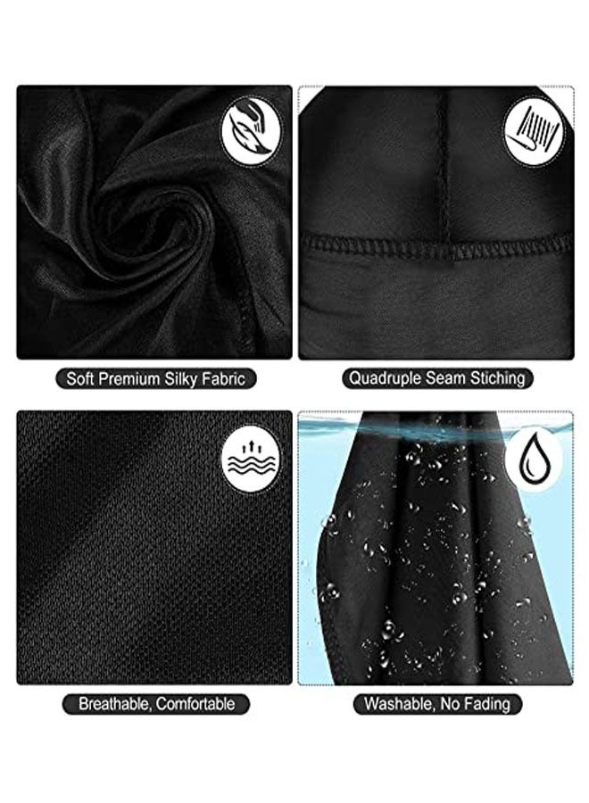وهاواي 4Pcs Silky Durags Set with 1 Wave Cap, Silk Durag for Men Women, Durags Pack with Long Tail and Wide Straps for 360 Waves - Image 5