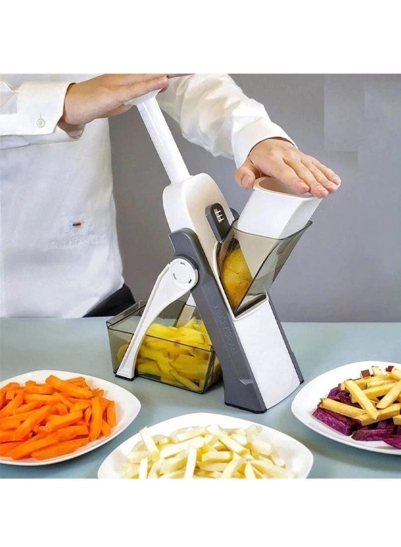 Vegetable Cutter Safe Mandoline Slicer TikTok Adjustable Vegetable Chopper Multi purpose Food Vegetable Slicer for Kitchen - Image 1