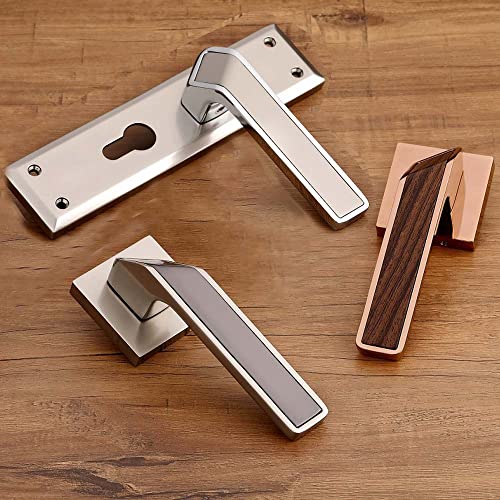 Volo Luxury Series Mortise Door Lock | Bedroom Door Lock with Brass Cylinder and 10" Lock Body for Home/Hotels/Office with 3 Brass Computerised Keys (Mortise Handle Set On Rose, PVD Rose Gold) - Image 5