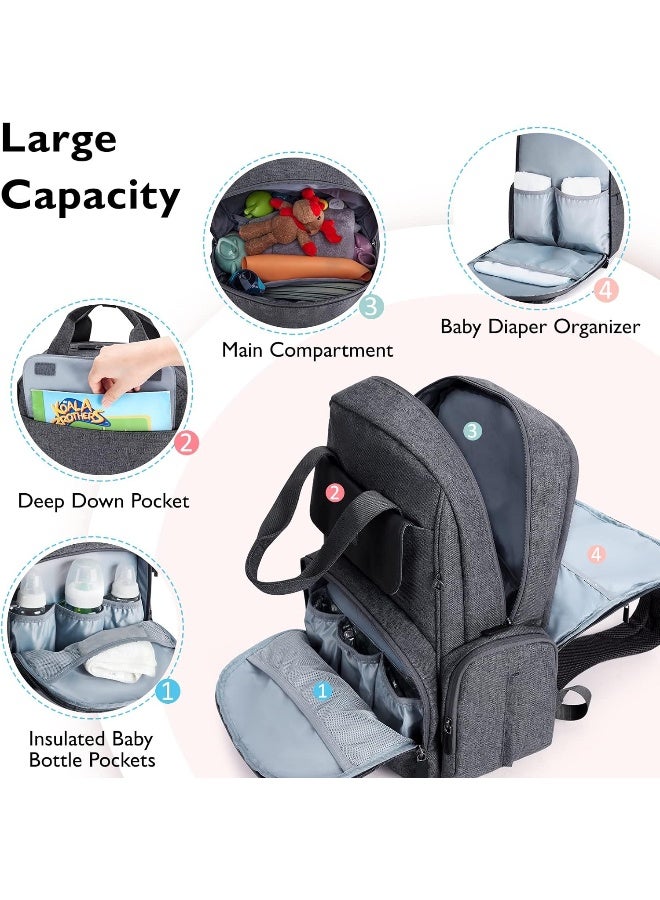 mommore Diaper Bag Backpack Large Travel Diaper Bags - Image 2