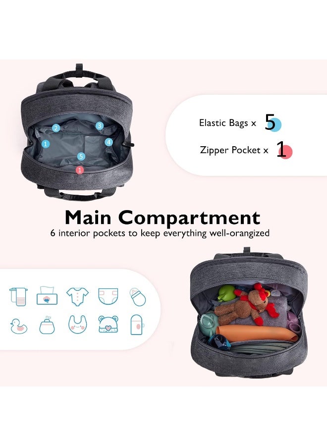 mommore Diaper Bag Backpack Large Travel Diaper Bags - Image 4