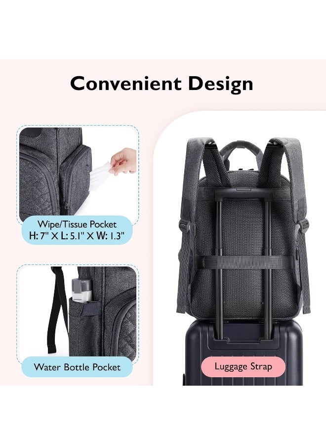 mommore Diaper Bag Backpack Large Travel Diaper Bags - Image 5