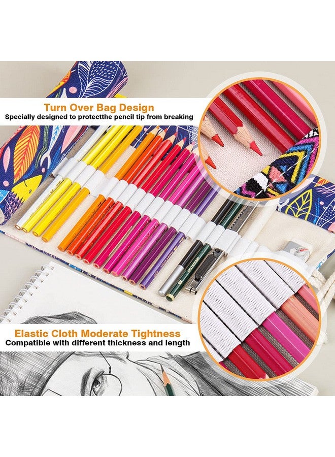Futurekart Ethnic Canvas Wrap Roll Up Pencil And Holder - Image 2