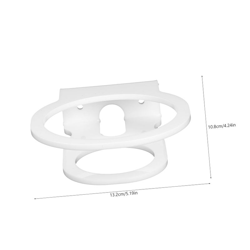 White Wall Mounted Speaker Rack Acrylic Space Saving Shelf Holder - Image 4