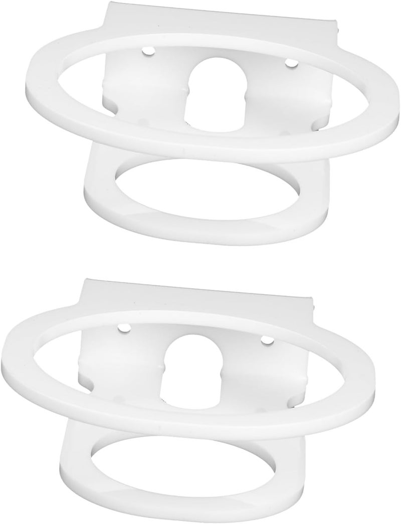 White Wall Mounted Speaker Rack Acrylic Space Saving Shelf Holder - Image 1