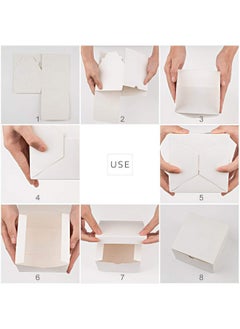 MESHA White Gift Box 50Pc 3X3X3'' Sturdy Gift Boxes With Lids Bridesmaid Proposal Gifts Box For Bridal Cupcake Godmother Groomsmen Proposal Box Party Favor Wedding Favor  - Image 3