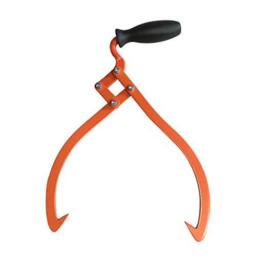 Aruza Log Tongs Logging Skidding Tongs Non-Slip Grip- Log Lifting, Handling, Dragging & Carrying Tool (10 in) - Image 4