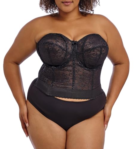 Goddess Women's Lace Bustier Bra, Black, 38DD - Image 1