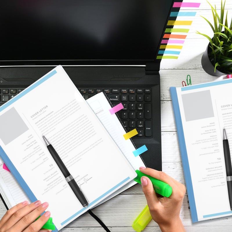 10Pcs Report Covers with Sliding Document Folders File Lever Clips Resume Covers - Image 5