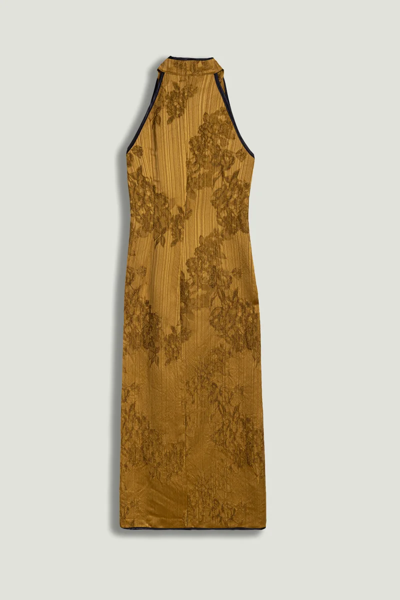 Nocturne  High-Neck Button-Detail Midi Dress for Women | Best Price UAE