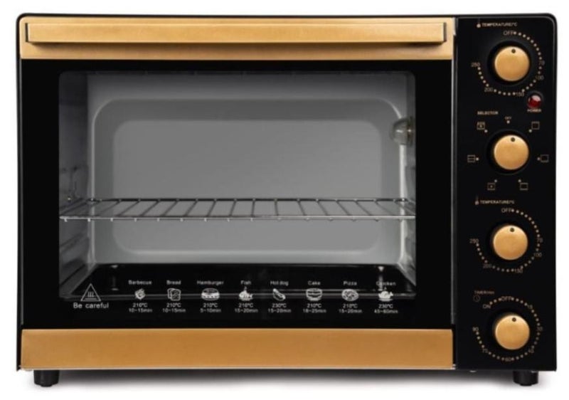 فريش فرن كهرباء فريش ذهبى 65 لتر شواية ومروحة - Image 1