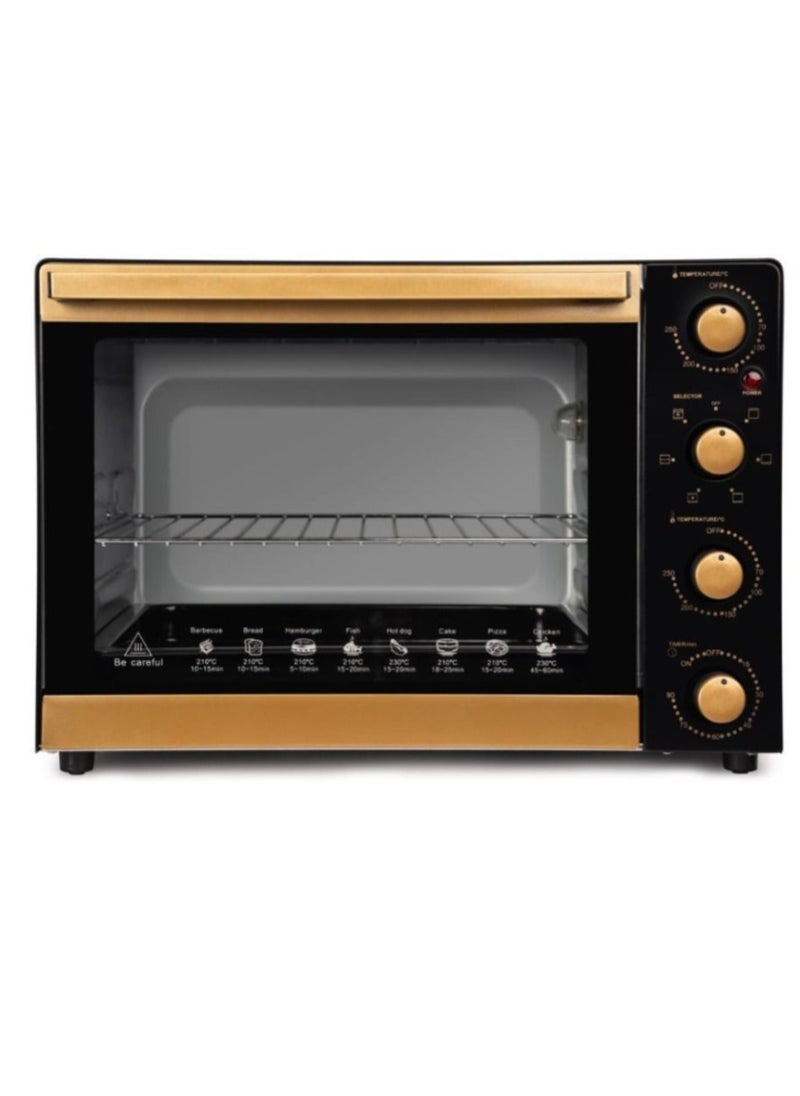 Fresh Fresh golden electric oven, 65 liters, grill and fan  - Image 1