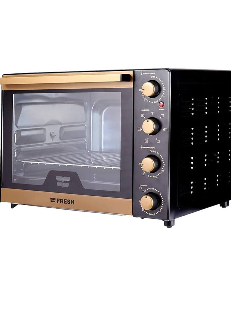 Fresh Fresh golden electric oven, 65 liters, grill and fan  - Image 3