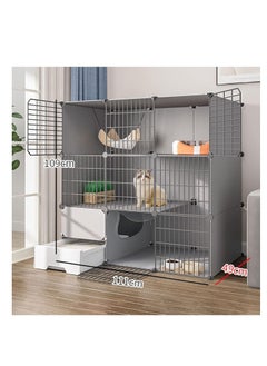 Cat Cages Indoor Large DIY Indoor Pet Home With Litter Box Cat Playpen Outside Cat Enclosure For Indoor Cats - pzsku/Z4AD4EB573AFCAA6816A2Z/45/_/1694373363/de405369-4c92-47c7-bafc-f3c568b0b609