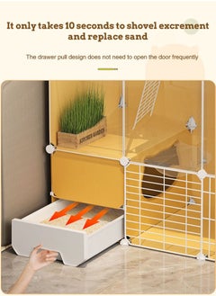 Cat Cages Indoor Large DIY Indoor Pet Home With Litter Box Cat Playpen Outside Cat Enclosure For Indoor Cats - pzsku/Z4AD4EB573AFCAA6816A2Z/45/_/1694373696/d90fc0d7-a15e-4e7a-9e0b-38ec0cad861f