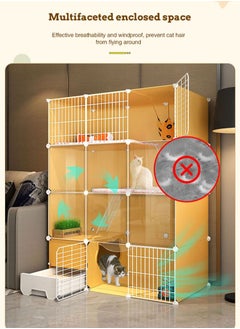 Cat Cages Indoor Large DIY Indoor Pet Home With Litter Box Cat Playpen Outside Cat Enclosure For Indoor Cats - pzsku/Z4AD4EB573AFCAA6816A2Z/45/_/1694373698/f67e55bb-8e83-415d-9e0a-d61d0b62c84f