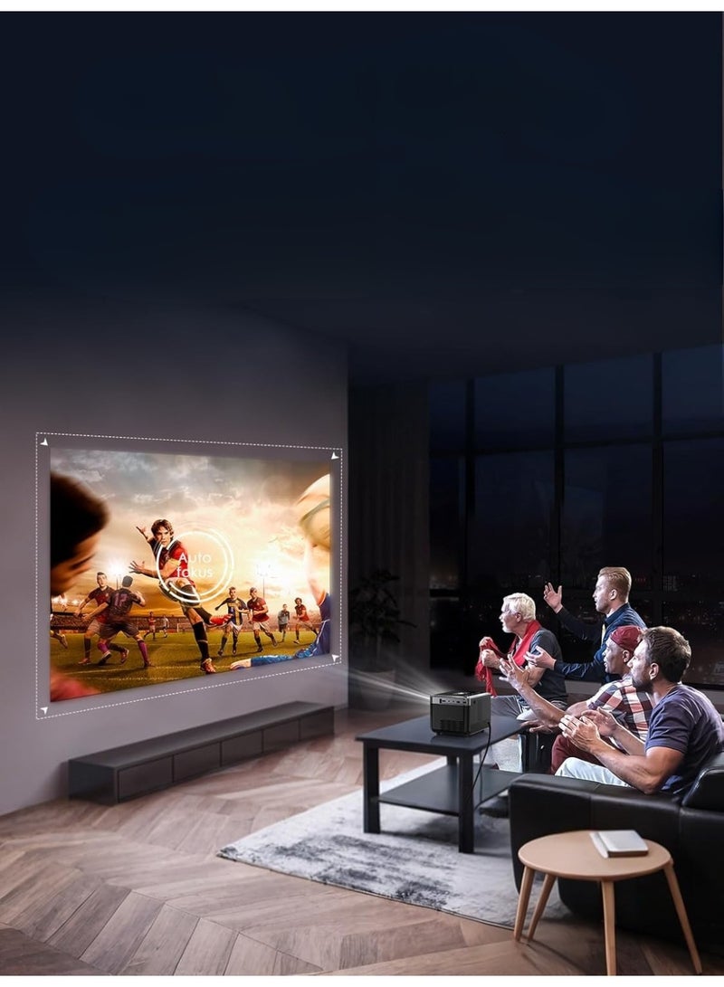 بروجكتور LED محمول 4K – سينما منزلية ذكية، أندرويد TV 11، إضاءة 950 ANSI، فل اتش دي 1080P، واي فاي 6 وبلوتوث 5.4 - Image 2