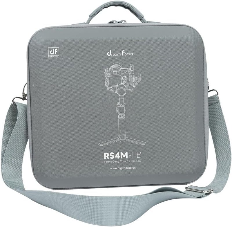 دف ديجيتال فوتو حقيبة DJI RS 4 Mini المحمولة لحامل التثبيت DJI Ronin RS4 Mini، حقيبة كتف، حقيبة تخزين RS 4 Mini، مقبض قابل للسحب، حقيبة حمل صلبة للحامل. - Image 1