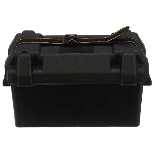 Attwood 9084-1 Large 29/31 Series Vented Marine Boat Battery Box with Mounting Kit and Strap, Black - Image 3
