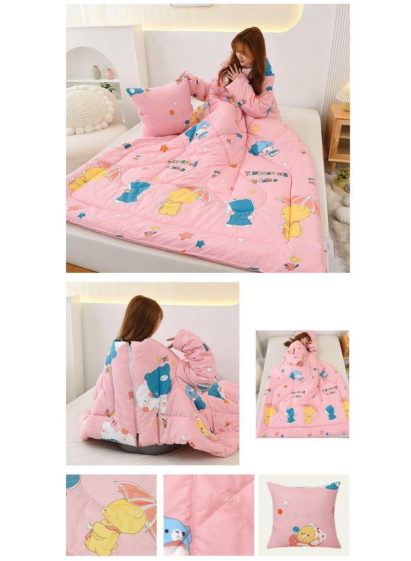 Multifunctionele Mouwen Luie Quilt(200*150cm)  - Image 3