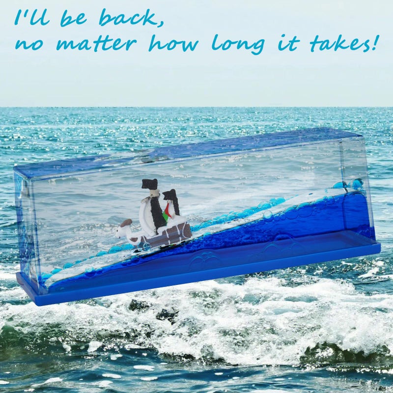 ROSSOM Unsinkable Going Merry Pirate Ship Boat in a Box, Non Sinking Cruise Ship Fluid Drift Bottle Decorations Desk Decor Display Gifts for Anime Fans - Image 2