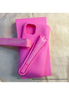 Rhodee Lipstick Lip Gloss IPhone16promax Phone Case For Apple 15pro Silicone 14 Color Box Packaging-Color:Rose Red (with Original Packaging) + Lipstick-Applicable Models:iphone16pro