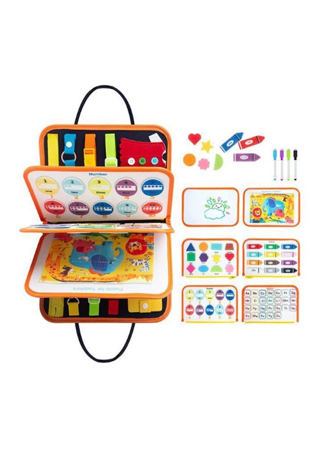 EHOME Busy Board Toddler Travel Sensory Toys for 1 2 3 4, Montessori Learning Activities Board, Educational Toys for 3 4 Year Old Boys Girls - Image 4