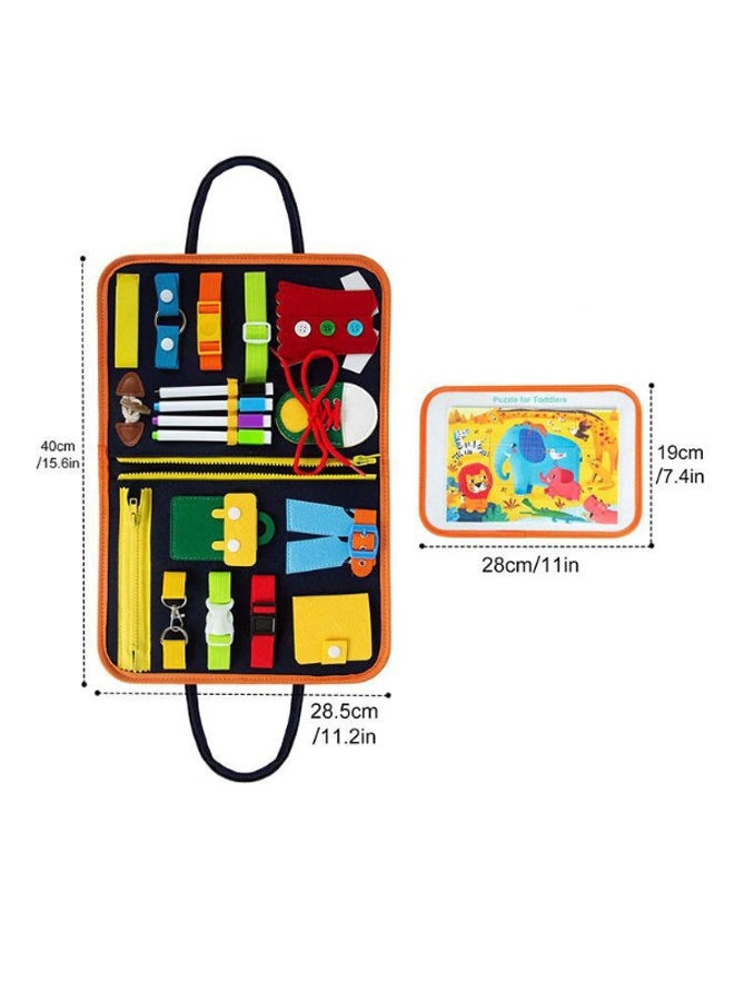 EHOME Busy Board Toddler Travel Sensory Toys for 1 2 3 4, Montessori Learning Activities Board, Educational Toys for 3 4 Year Old Boys Girls - Image 5