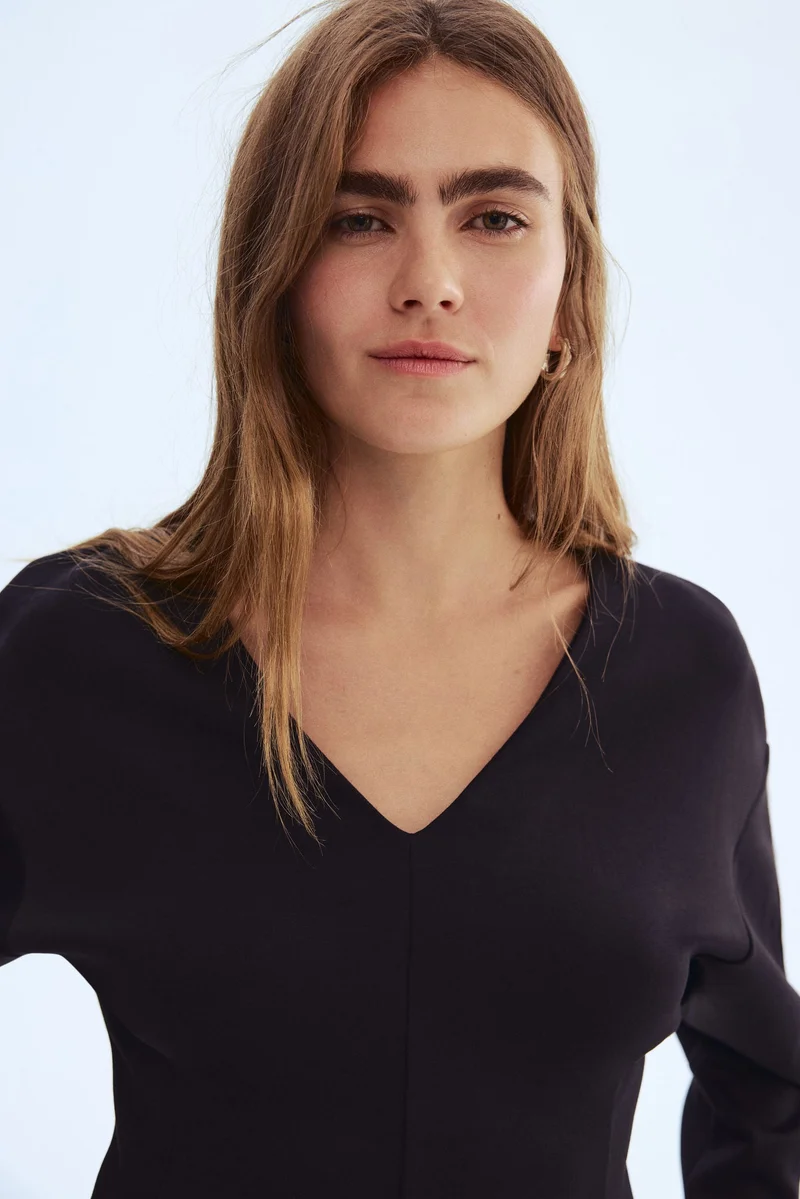 H&M Waisted scuba top