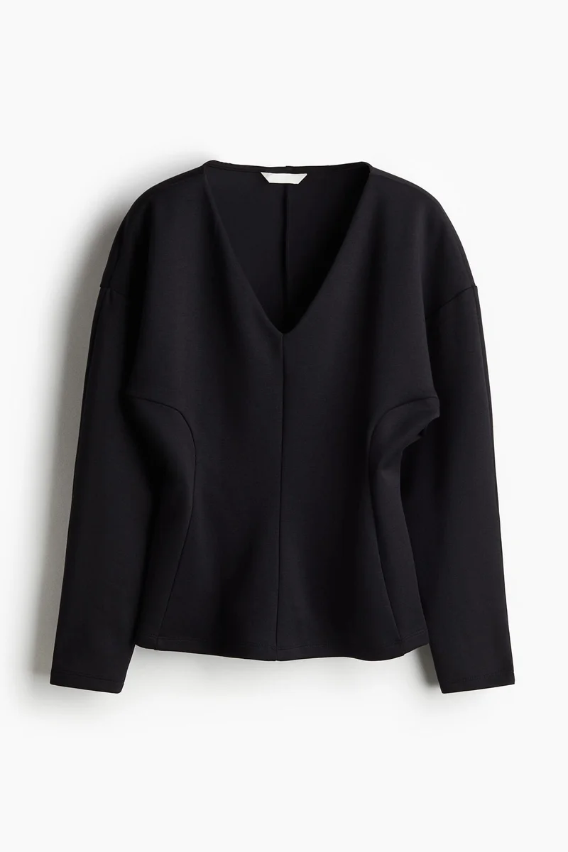 H&M Waisted scuba top