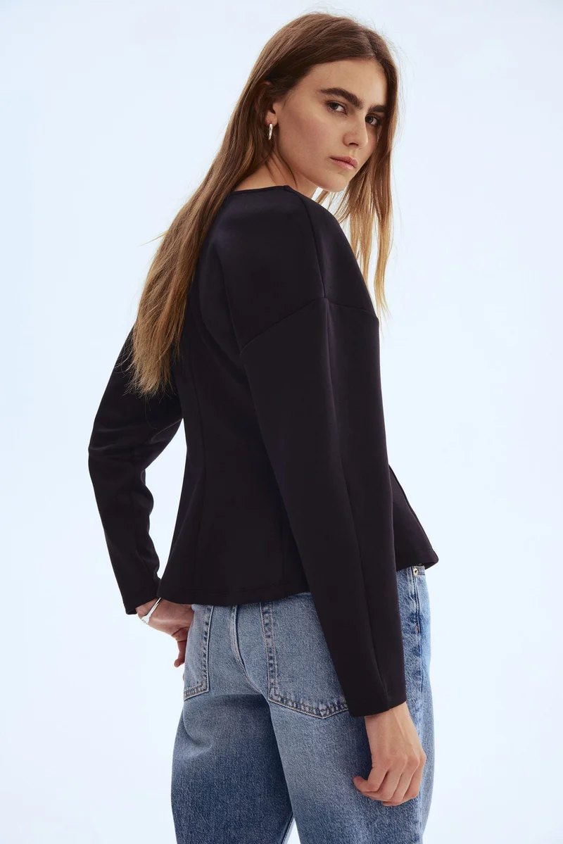 H&M Waisted scuba top