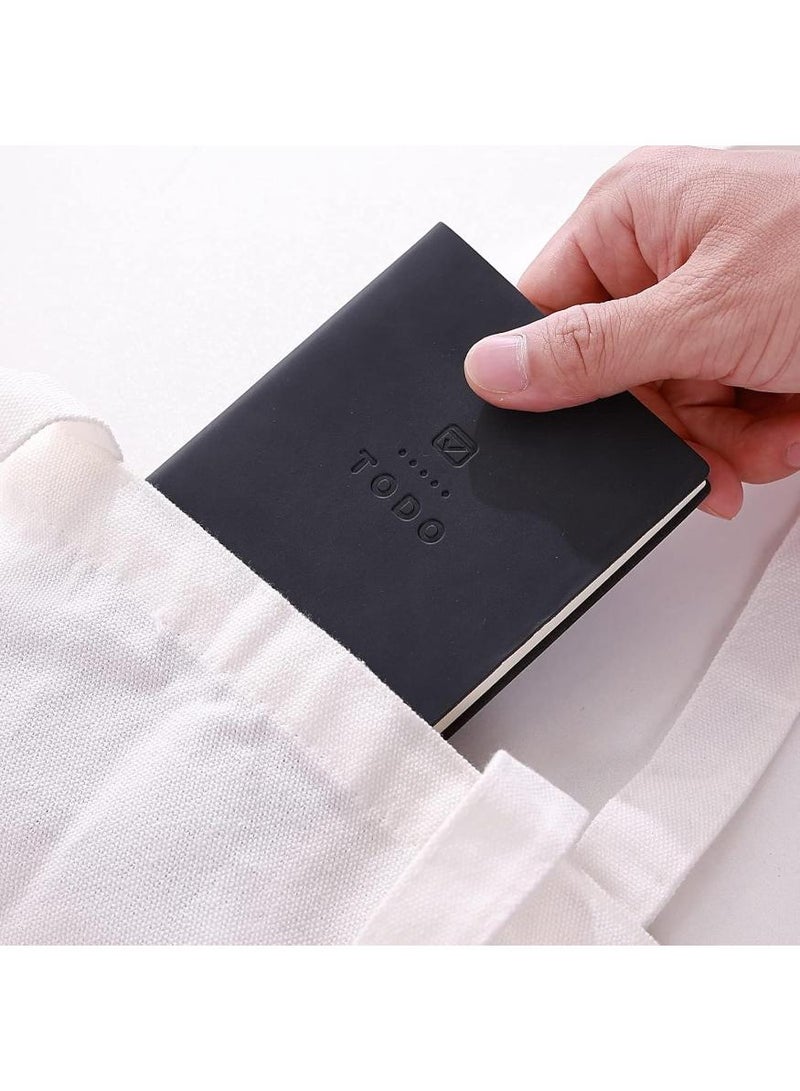  طائرة ورقية 2 قطع، دفتر مهام، 196 صفحة دفتر ملاحظات بغلاف ناعم بغلاف جيب ناعم، قائمة تدقيق تخطيط يومي، لوازم مدرسية، دفتر ملاحظات مخطط الدراسة لطلاب المرحلة الإعدادية (أسود، رمادي) - Image 5