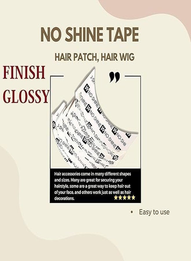 VALUEVIBES No-Shine Waterproof Hair System Tape - Double-Sided, All-Weather Adhesive for Natural Look & Easy Removal(5Pcs) - Image 2