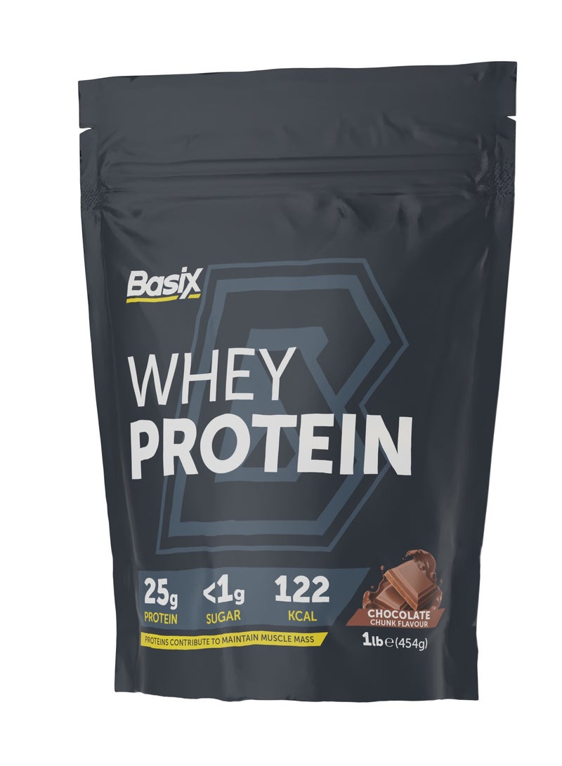Basix Muscle Whey Protein - Chocolate Chunk - (1 lb) - Image 1