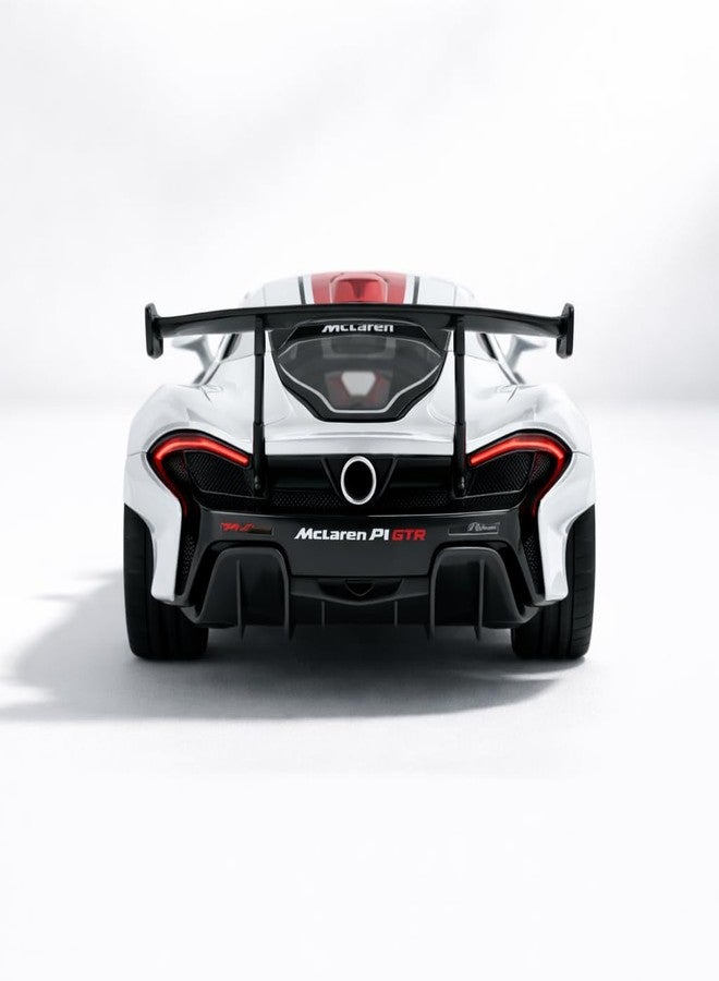 Wizplex MSZ Official Licensed McLaren P1 GTR Diecast Model Car 1:32 Scale | Light & Sound | Pull Back Action | Metal Hypercar Toy | Collectible Display & Gift - Image 4