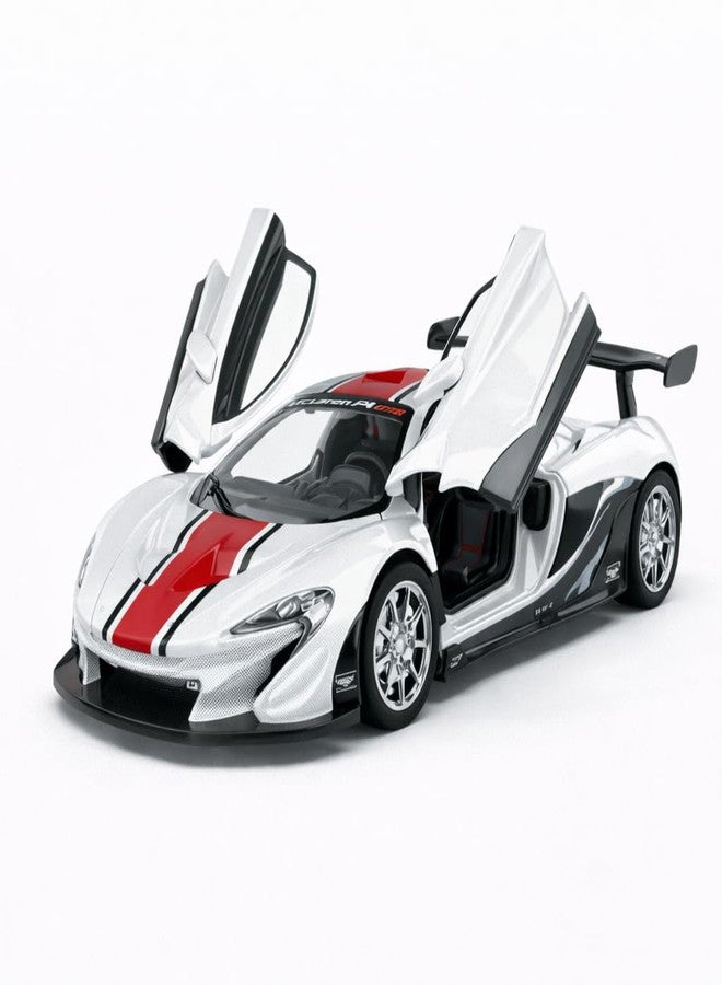 Wizplex MSZ Official Licensed McLaren P1 GTR Diecast Model Car 1:32 Scale | Light & Sound | Pull Back Action | Metal Hypercar Toy | Collectible Display & Gift - Image 2