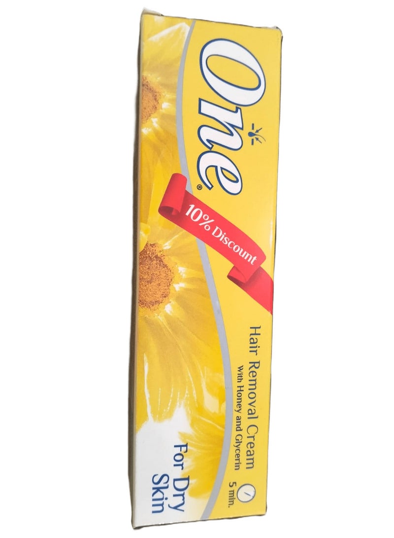 One one hair removal cream with honey and glycerin fir dry skin 40 g  - Image 2