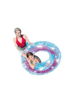 INTEX Intex Transparent Glitter Tube Inflatable Swimming Pool Float Raft Ring  - Image 3