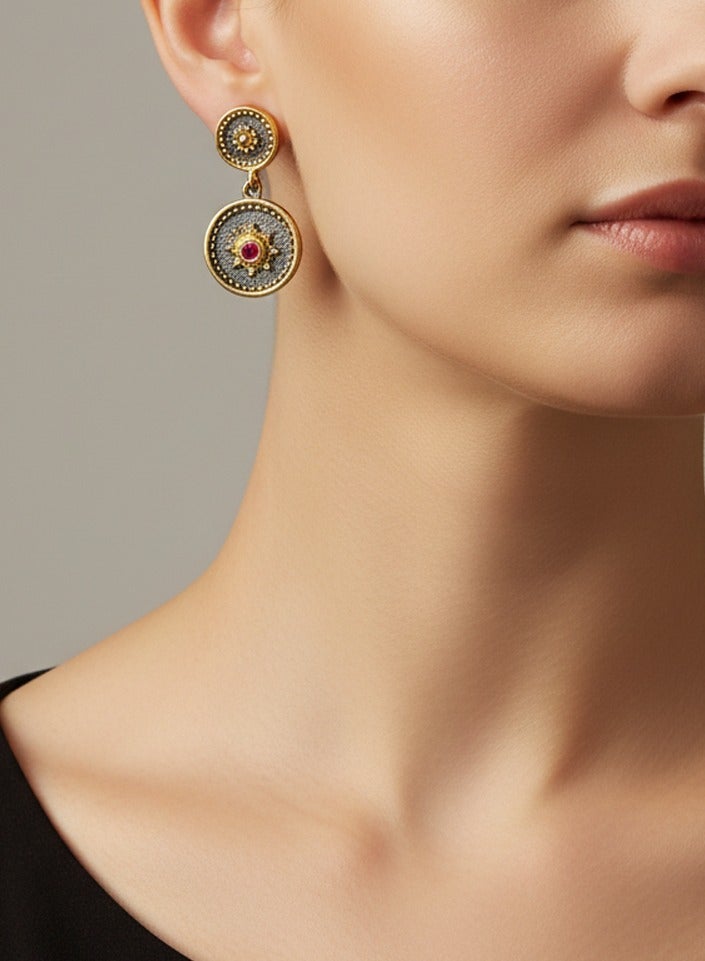 بي تي سي إيلا - حلق فضة مطليه بالذهب (SIL0548) - Image 1